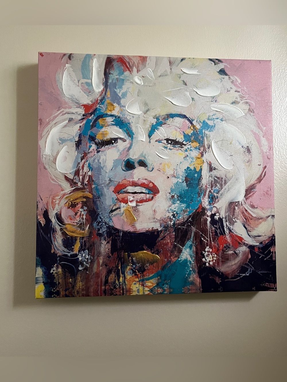 MARILYN MONROE WALL CANVAS PRINT 12”*12”